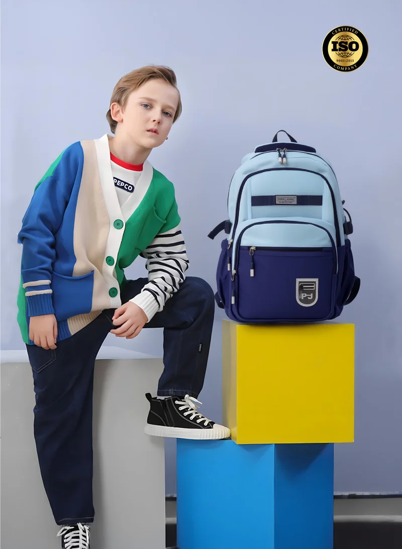 PARAJOHN  Parajohn Junior 20L School Backpack for Kids – Lightweight Polyester Bookbag with Hidden Back Pocket  | Best Price UAE